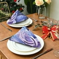 thumbnail image 2 of GZHJMY Purple Rose Cloth Napkins Set of 4,Reusable Washable Polyester Dinner Table Napkins for Kitchen,Dining,Restaurant,Party Decoration, 2 of 7