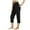 Black, variant on Fnooota Capri Pants for Women 2025, Pleated Athletic Stretchy Elastic Waist Capris with Pockets Black Size S-2XL
