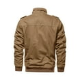 thumbnail image 4 of TACVASEN Mens Comfortable Cotton Jacket Outdoor Hiking Coat Autumn Jackt Khaki 2XL, 4 of 7