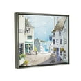 thumbnail image 3 of Stupell Coastal Town Seaport Sailboats Landscape Painting Gray Floater Framed Art Print Wall Art, 3 of 9