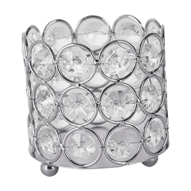 Porta brochas de maquillaje de cristal, estilo europeo, portátil, para lápices y bolígrafos. Argén