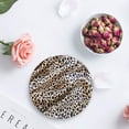 thumbnail image 4 of FMSHPON Leopard Print Set of 8 Round Coaster for Drinks, Absorbent Ceramic Stone Coasters Cup Mat with Cork Base for Home Kitchen Room Coffee Table Bar Decor, 4 of 6