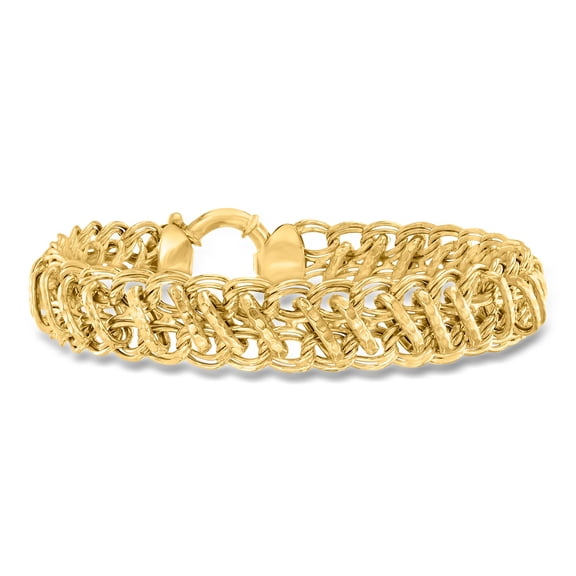 Ross-Simons 18kt Gold Over Sterling Multi-Link Bracelet, Women's, Adult