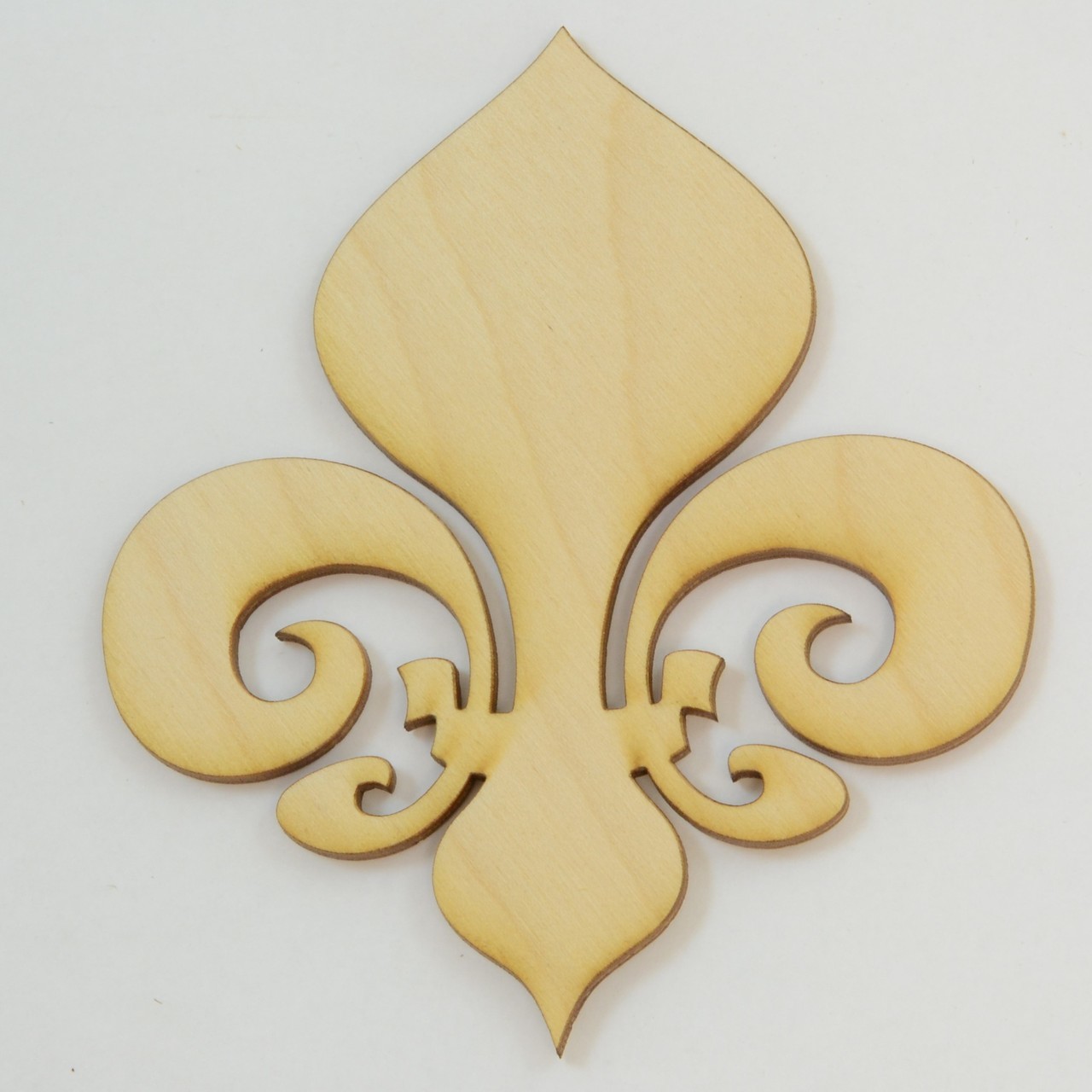 Package Of 10, Fleur De Lis Wood Cutout 3.5 " X 4 " - Walmart.com