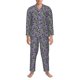 thumbnail image 3 of Balery Purple Butterflies Pijama para Hombre de Dos Piezas con Manga Larga, Conjunto de Dormir y Descanso Suave con Bolsillos-Large, 3 of 7