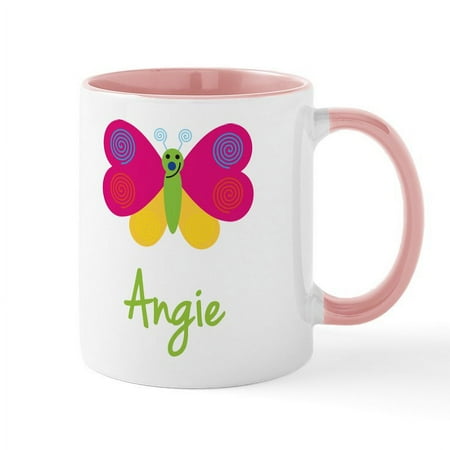 

CafePress - Angie The Butterfly Mug - 11 oz Ceramic Mug - Novelty Coffee Tea Cup
