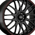 thumbnail image 2 of MAXXIM 42b maze 17x7 +40et 73.00mm gloss black red racing stripe wheel, 2 of 3