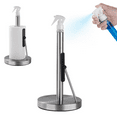 thumbnail image 5 of 2-In-1 Standing Paper Towel Holder, Ongmies Easy to Tear Paper Towel Dispenser, Stainless Steel Holder for Paper Towel, Toilet Roll & Spray Bottles – Efficient Organization for Kitchen, Bathroom, 5 of 5
