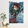 thumbnail image 3 of Demon Slayer Tapestry Dorm Decor Wall Hanging Tapestries Window Curtain Picnic Mat Beach Blanket 60x40 Inch, 3 of 9