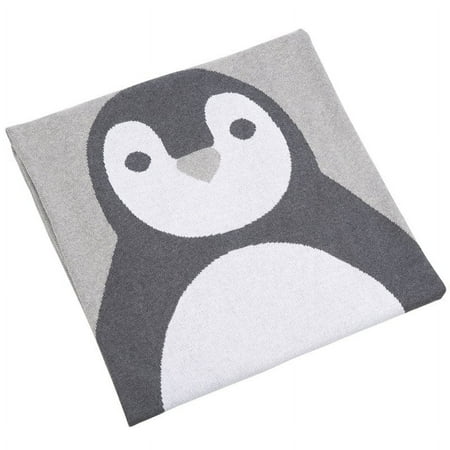 UPC: 0889048687134 | SAFAVIEH Olly The Penguin 32 x 40 Baby Throw Grey/White