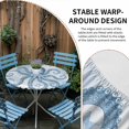 thumbnail image 2 of Blue Octopus Round Tablecloth for 36-44 Inch Tables, Fitted Table Cover with Elastic Edge, Summer Watercolor Ocean Coral Waterproof Outdoor Table Cloth Protector for Patio Garden Dinner Picnic, 2 of 9