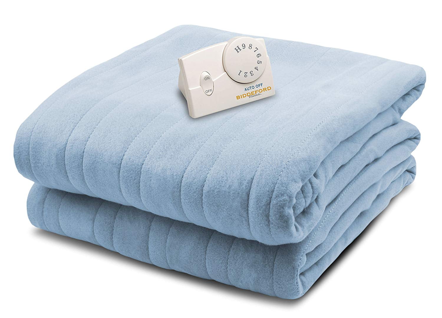 Biddeford Blankets Comfort Knit Heated Blanket Natural Twin