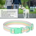 thumbnail image 4 of Dog Collar, Pet Collar Polyester Fashion  For Daily Use For Small And Medium Dog ,Orange,Green, 4 of 8