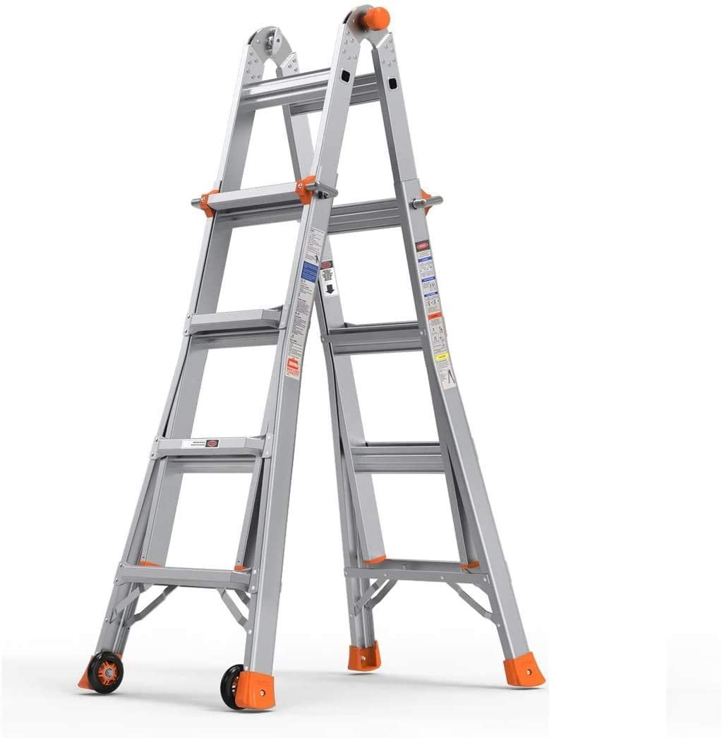 telescopic extension ladder