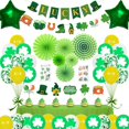 thumbnail image 2 of QTOCIO St Patricks Day Decorations, St. Patrick's Balloons Party Decoration Flag Paper Fan Insert Card Combination Latexes Aluminum Film Balloons Set, 2 of 8