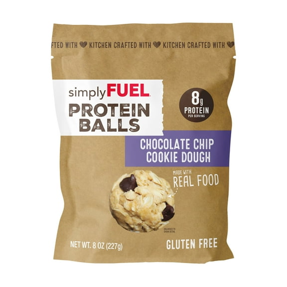simplyFUEL Protein Balls, Chocolate Chip Cookie Dough, 8 oz