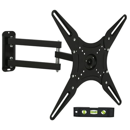 Lcd Wall Mounting Bracket (Mount-It! TV Wall Mount Full Motion LCD, LED 4K TV Swivel Bracket for 23-55 inch Screen Size, Compatible with VESA 400x400, 66 lbs Capacity (MI-2065L),)