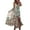 Vert, variante sur HAWEE Robe Décontractée à Col en V pour Femme, Été, Dos Nu, Imprimé Floral, Sans Manches, Robe Maxi pour Plage et Fête