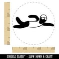 thumbnail image 2 of Swimming Swimmer Freestyle Stroke Front Crawl Self-Inking Rubber Stamp Ink Stamper - Brown Ink - Small 3/4 Inch, 2 of 7