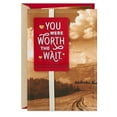 thumbnail image 1 of Hallmark Valentines Day Card for Husband, Wife, Boyfriend, Girlfriend (Worth the Wait), 1 of 7