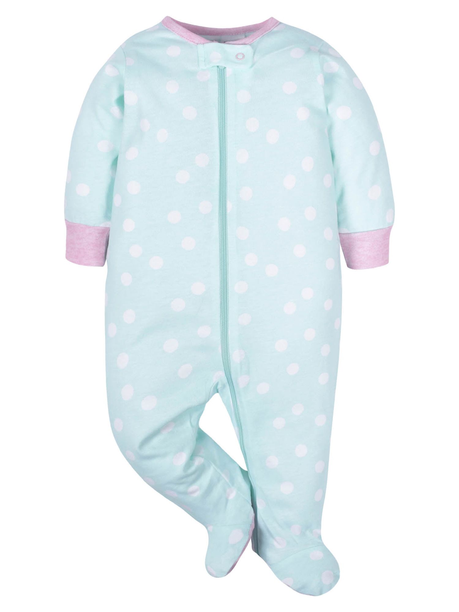 Onesies Brand Baby Girl Sleep 'n Play Footed Pajamas, 4-Pack, Sizes Newborn-6/9M - image 5 of 8