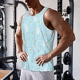 thumbnail image 5 of Logiee Cute Bunny Print Men's Workout Tank Top,Quick Dry Workout Tank Top,Gym Muscle Tee,Fitness Bodybuilding Sleeveless T Shirt-Large, 5 of 7