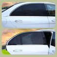 thumbnail image 4 of Parasol universal para ventana lateral de coche, 2 piezas de doble capa transpirable lateral de malla solar para ventana trasera de coche para bebé, 34,6 x 20,4 pulgadas, 4 of 5