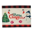 thumbnail image 1 of Offres et Liquidation Décorations de Noël, Nappe Imprimée en Lin, Décoration de Table, Tapis de Noël, 1 of 2