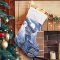 thumbnail image 5 of Coolnut Owls Christmas Stockings Snow Christmas Presonalized Large Stocking Sock, Set of 2 Xmas Party Winter Decor Candy Bag Family Holiday Gift, 17.7 Inch, 5 of 7