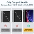 thumbnail image 2 of JETech Case for Samsung Galaxy Tab S9 Ultra 14.6-Inch, Translucent Back Tri-Fold Stand Protective Tablet Cover, Support S Pen Charging, Auto Wake/Sleep (Black), 2 of 7