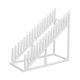 thumbnail image 1 of Estante para exhibición de azulejos, organizador de almacenamiento de materiales de construcción, soporte estable y resistente. Blanco, 1 of 9
