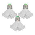 thumbnail image 1 of FELTECHELECTR Adaptador de portalámparas E27 a doble E27, convertidor de portalámparas en forma de Y, para casa, oficina y escuela, 3 unidades, 1 of 5