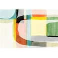 thumbnail image 2 of Cartissi  14x11 Black Ornate Wood Framed with Double Matting Museum Art Print Titled - Rainbow Roundabout I, 2 of 4