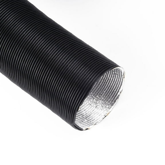 Tekuisi 1 Pc 42mm Stretched Length 150cm Air Diesel Heater Duct Pipe Tube Hose Black for 5000W 4-Hole Air Diesel Heater Car Truck Boat