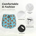 thumbnail image 6 of Lsque Turtle Printed Women's Running Shorts with Liner Pockets,Elastic Quick Dry Workout Athletic Gym Yoga Shorts,Womens High Waist Shorts-X-Large, 6 of 9