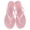 Pink, variant on Summer Transparent Flip Flops for Women Jelly Crystal Flat Slippers Bottom Toe Sandals Lightweight Holiday Beach Shoes Pink Size 7
