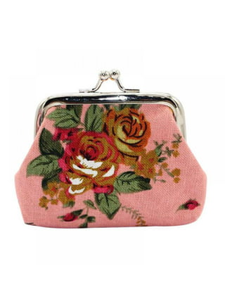 Small Coin Purse For Women Leather Change Purse Clasp Closure Coin Pouch  Kiss-lock Cute Wallets,Mini Makeup Bag Portable for Gift, 1781BW,  4.3*3.15*0.78(11cm*8cm*2cm) : : Bags, Wallets and Luggage