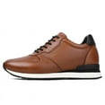 thumbnail image 3 of CMR CHAMARIPA Casual Elevator Shoes For Men - Luxury Brown Cowhide Leather Shoe That Make You Taller 3.15 Inches / 8 CM, 3 of 9