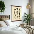 thumbnail image 3 of American Art Decor Hanging Linen Mushroom Tapestry Wall Art – Botanical Boho Mushroom Decor – Vintage Wall Hanging for Bedroom, Living Room, Kitchen or Garden – Heather Myers Design, 3 of 9