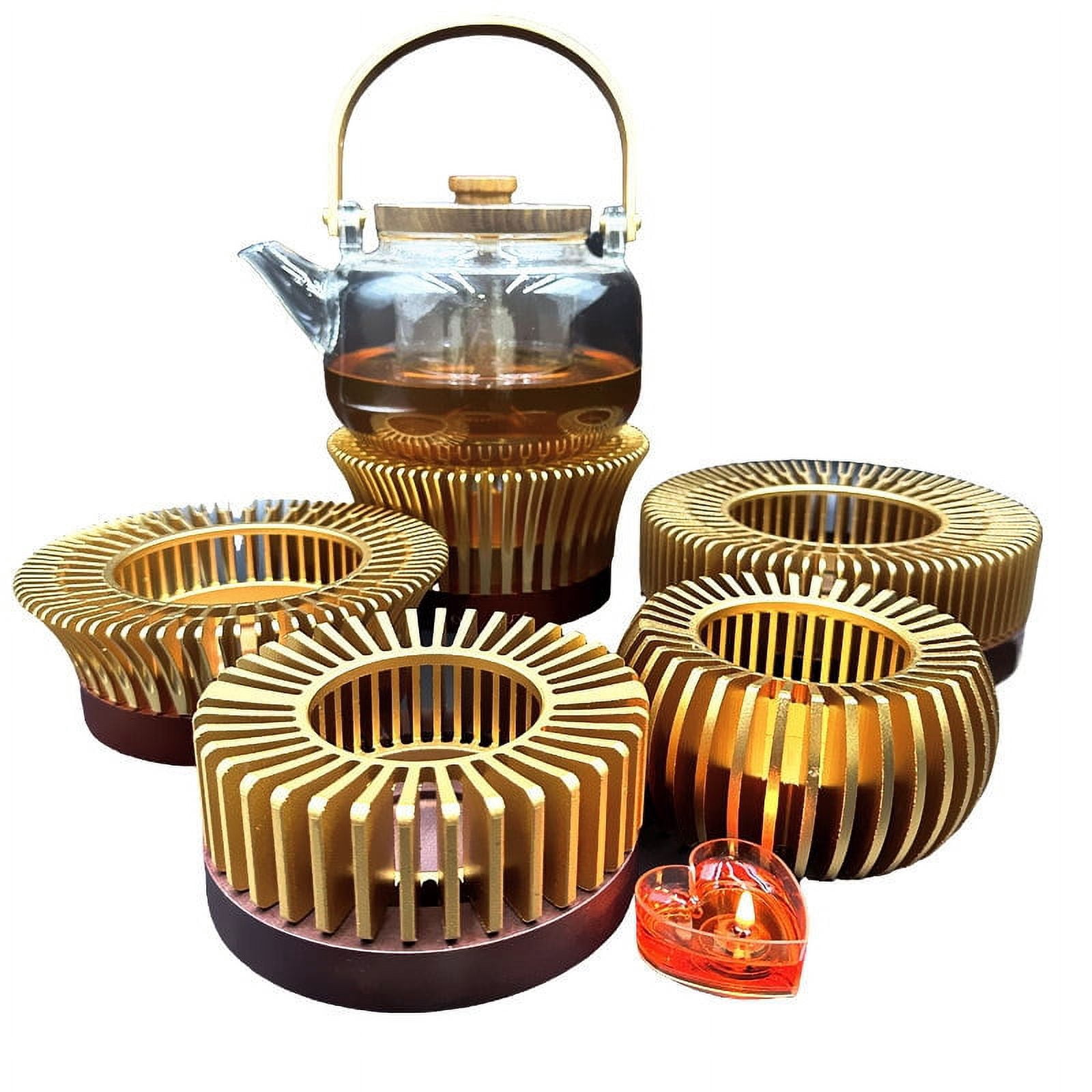 Aluminum Alloy Processing Teapot Warmer Accessories Tea Warmer Candle Holder Tea Cooker Warm Tea Stove Alcohol Lamp Bottom