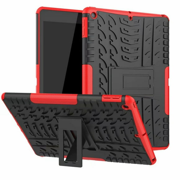 For ipad 7th gen 10.2 9th Gen A2602 A2603 A2604 A2197 A2200 Armour case Tablet TPU+PC Cover for ipad 8th gen 2020 A2270 A2428 Red ipad 9th 8th 7th Gen