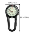 thumbnail image 2 of Shisuyan 2pcs Clip-on Quartz Watch Backpack Belt Fob Watch with Fluorescent Dial (Black), 2 of 8