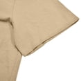 thumbnail image 4 of Bjutir T-Shirts for Men Summer Solid Color Short Sleeve Stand Collar T Shirts Casual Fashion Breathable Tops Dailywear Regular Fit Tees Khaki L, 4 of 7