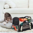 thumbnail image 7 of Peach Sherpa 900D Oxford Cloth Pet Carrier Bag with Nylon Webbing, 17x10x11.8 in, Fabric Base Material, Travel Friendly and Durable Transport for Small a, 7 of 7