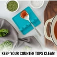 thumbnail image 5 of Zulay Kitchen Silicone Utensil Rest with Drip Pad for Multiple Utensils - BPA-Free, Heat-Resistant Spoon Rest & Spoon Holder for Stove Top - Kitchen Utensil Holder for Ladles & Tongs - Blue, 5 of 7