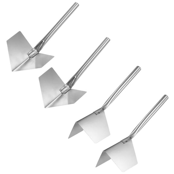 Uxcell Inside and Corner Trowels 2.7 Inch Stainless Steel Drywall Corner Shaping Tool 2 Pack