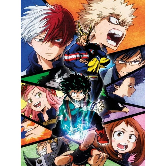 DIY 5D Diamond Painting Kit (For Adults) Diamond Painting "My Hero Academia" - Full Diamond Crystal Rhinestone Embroidery Craft Kit, Can Be Used as Gift, Wall Decoration