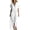 White, variant on Women's Summer Button Down Maxi Dress Solid Collared Short Sleeve Loose Casual Shirt Dress with Pockets for Daily & Beach Vacation White