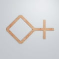 thumbnail image 5 of Ekena Millwork 39 "W x 23 3/8"H x 3/8"T Large Cameron Decorative Fretwork Wood Wall Panels, Cherry, 5 of 6