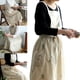 thumbnail image 4 of Delantal de cocina Jadeshay impermeable con bordado de flores, 4 of 8